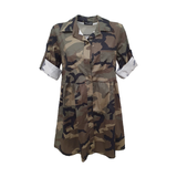 Maxi Camicia Camouflage