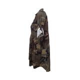 Maxi Camicia Camouflage