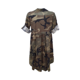 Maxi Camicia Camouflage